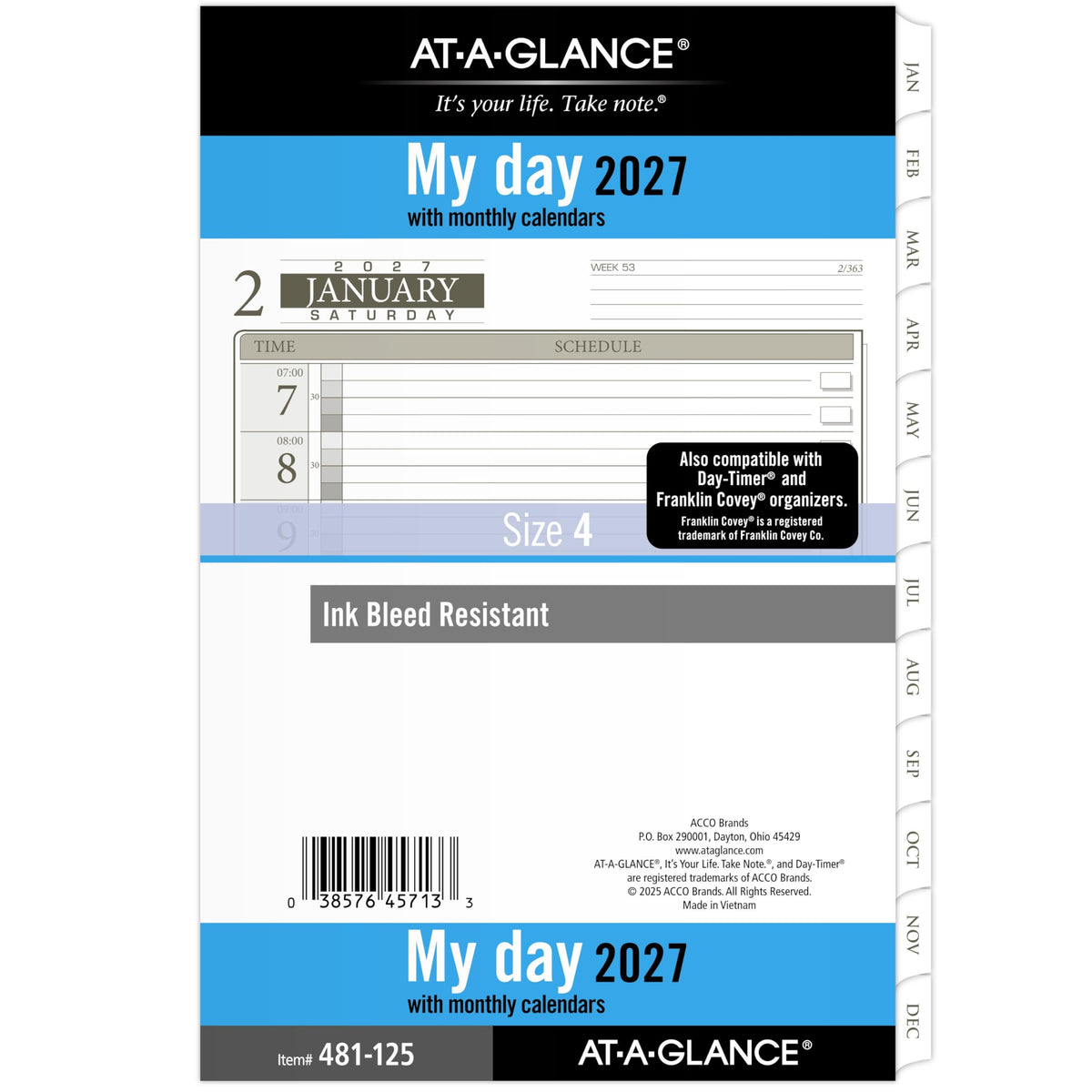 AT-A-GLANCE Planner 481-125, 5.5" x 8.5"