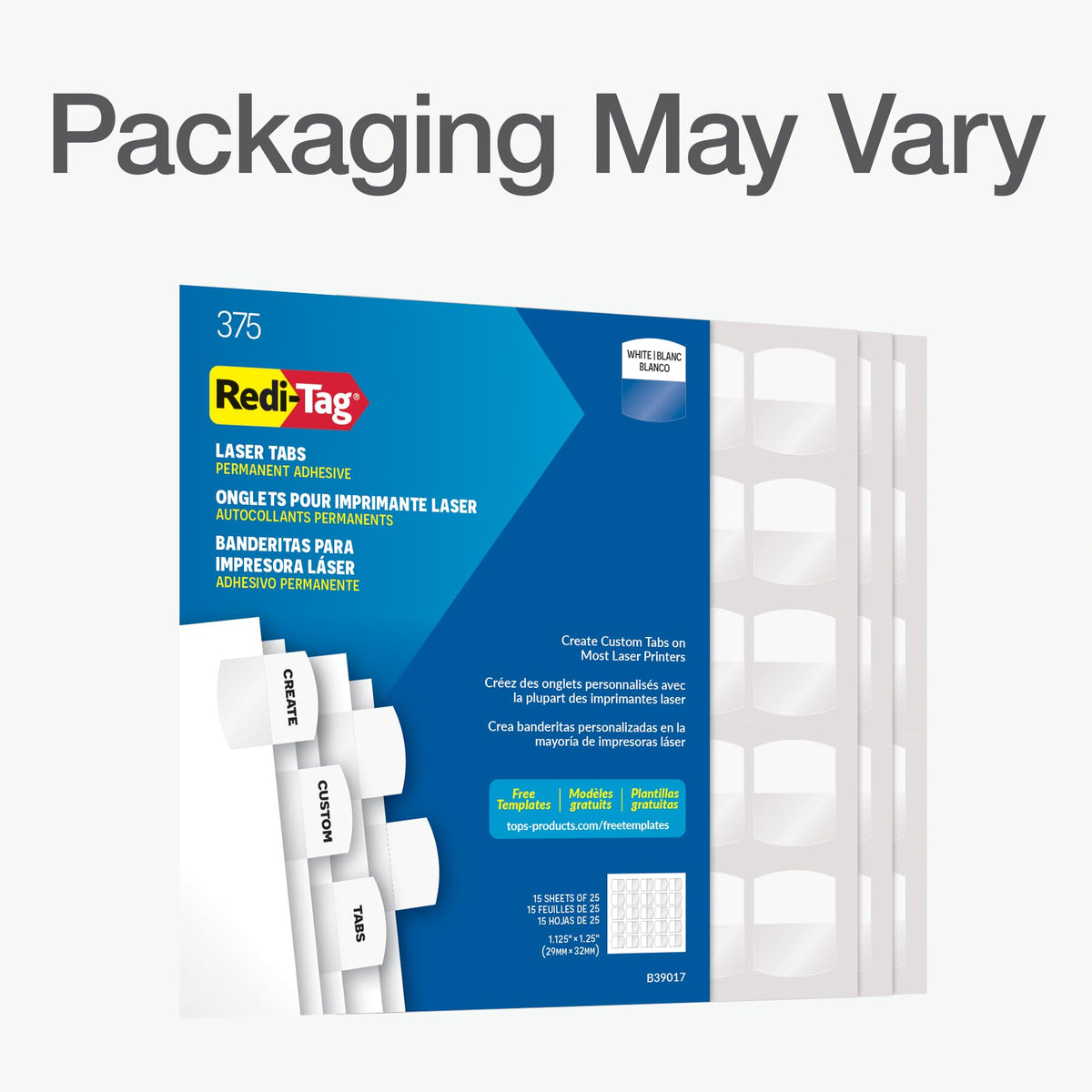 Redi-Tag Binder Divider 39017, 375 Tabs per Pack – view 7