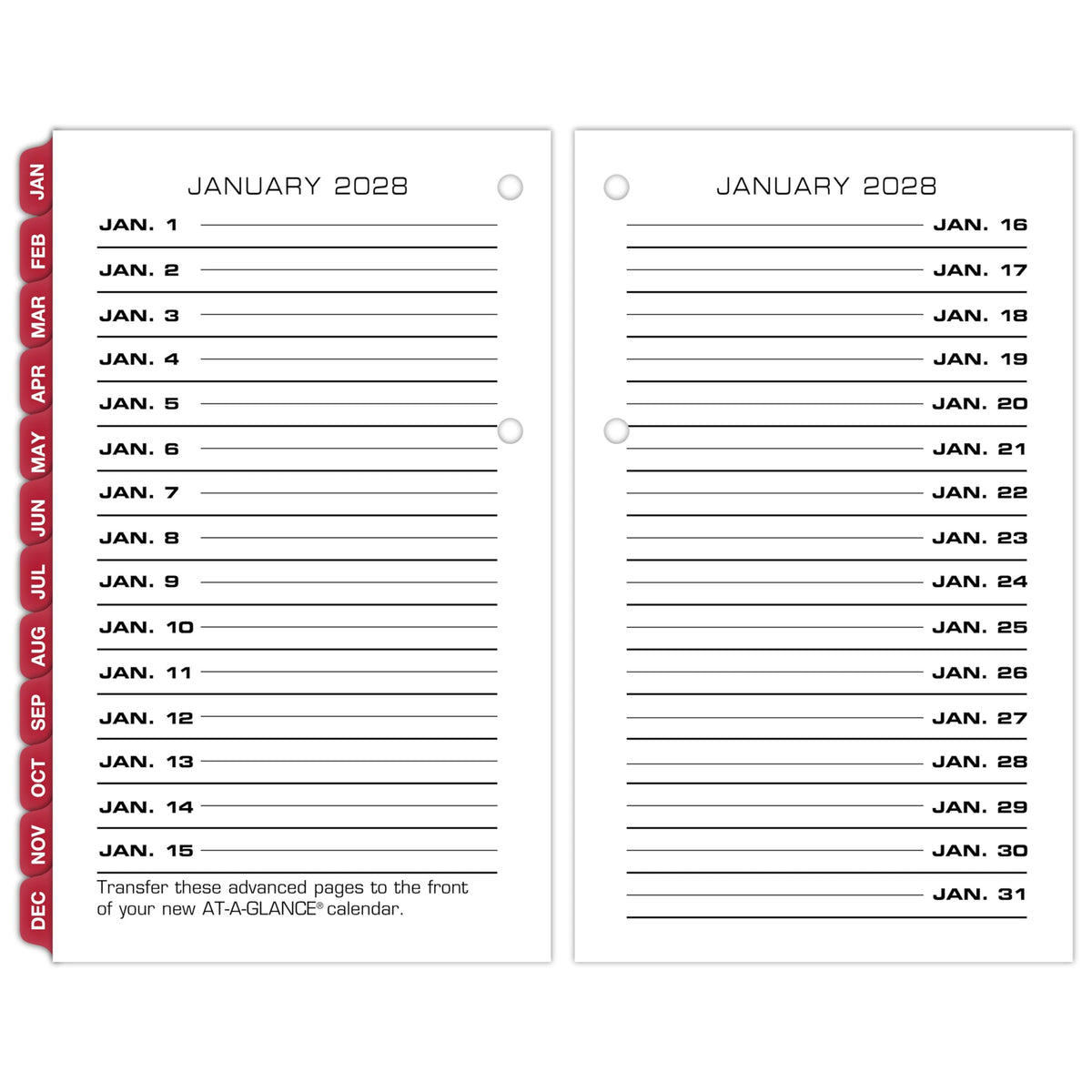 AT-A-GLANCE Calendar E01750 – view 4