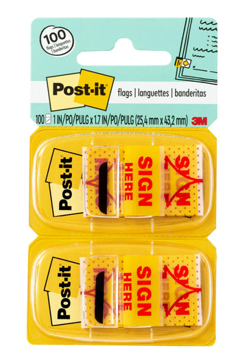 Post-it Self Stick Note 680-SH2, 100 Flags