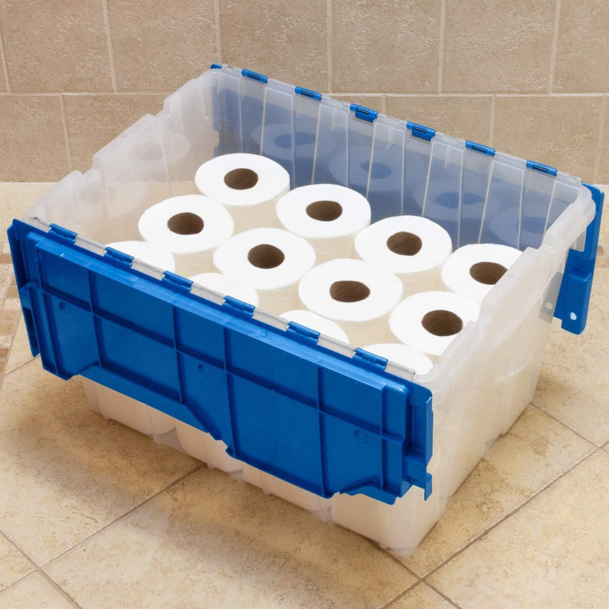 Akro-Mils Storage Box AKM66486CLDBL, 12 gal – view 7
