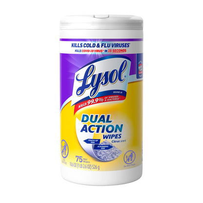 Lysol Surface Cleaning Wipe RAC81700, 75 Count