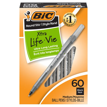 BIC Writing Instrument GSM609-Blk, 60 Count
