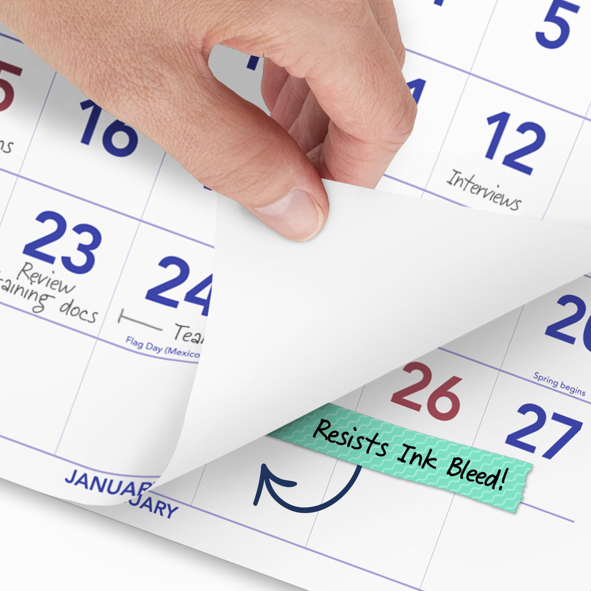 AT-A-GLANCE Calendar PM1128, 12"W x 27"H – view 2