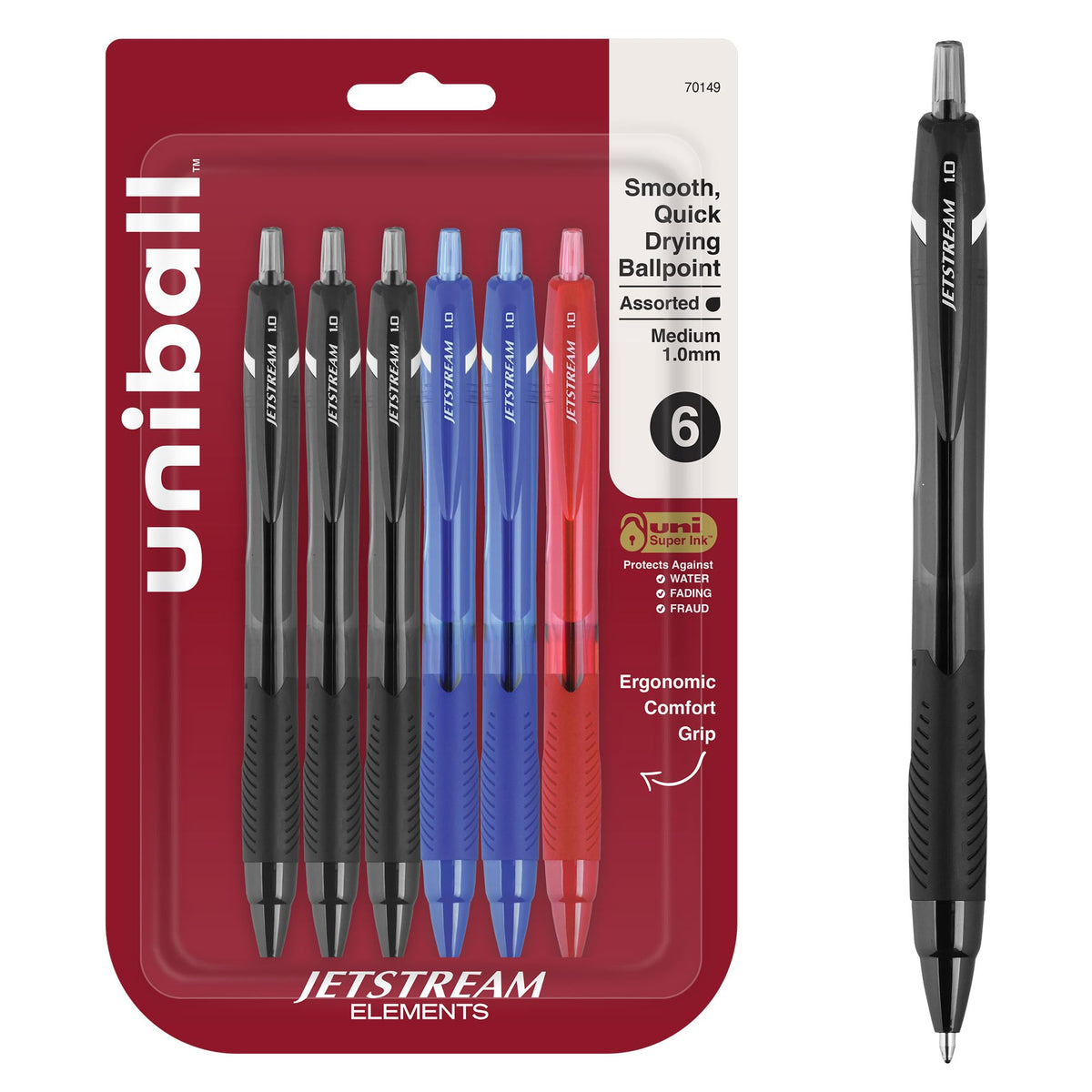 Uni-Ball Writing Instrument 70149, 1 Count (Pack of 6)