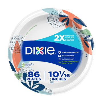 Dixie Dishware Plate 042000157407, 86 Count
