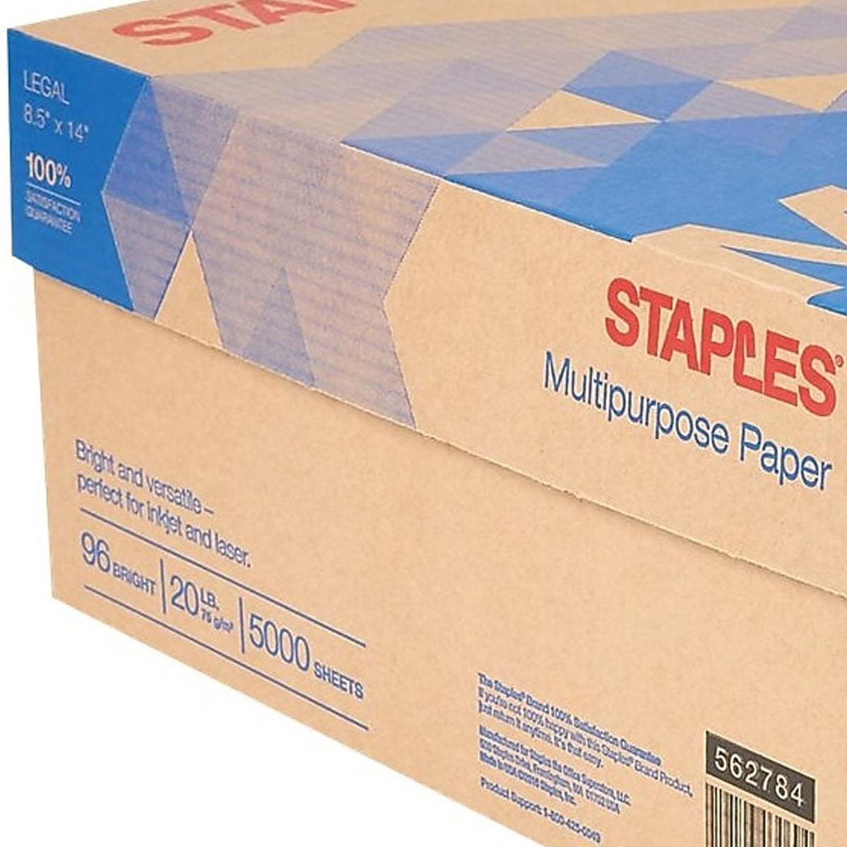 Staples Print Copy Paper 5028, 8.5'' x 14'', 5000 Count – view 4