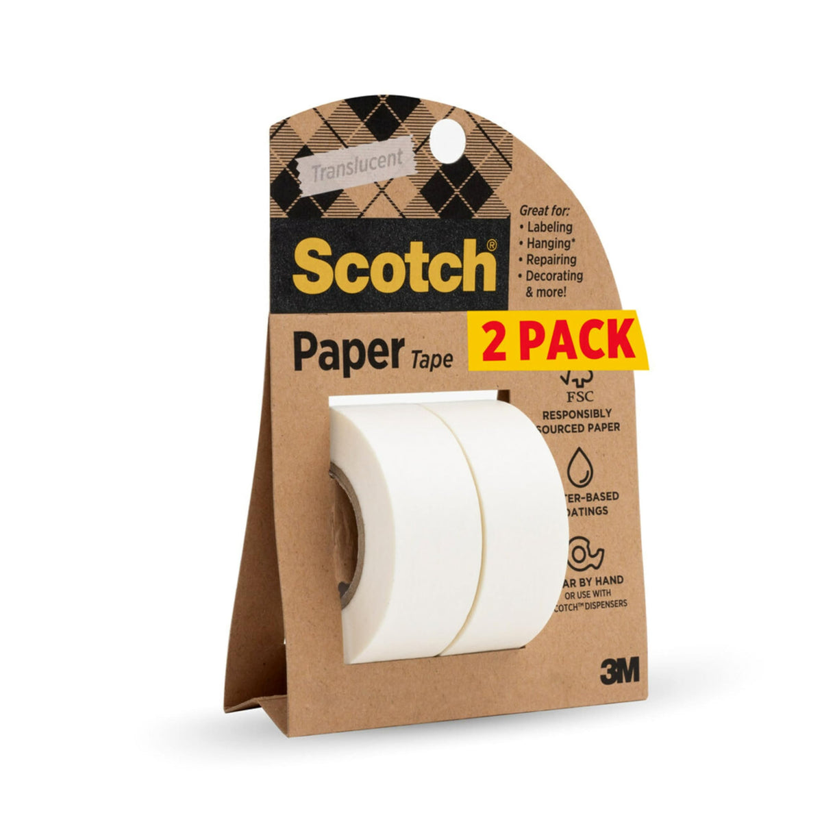 Scotch Adhesive Tapes 814-2P-SR, 2 Rolls