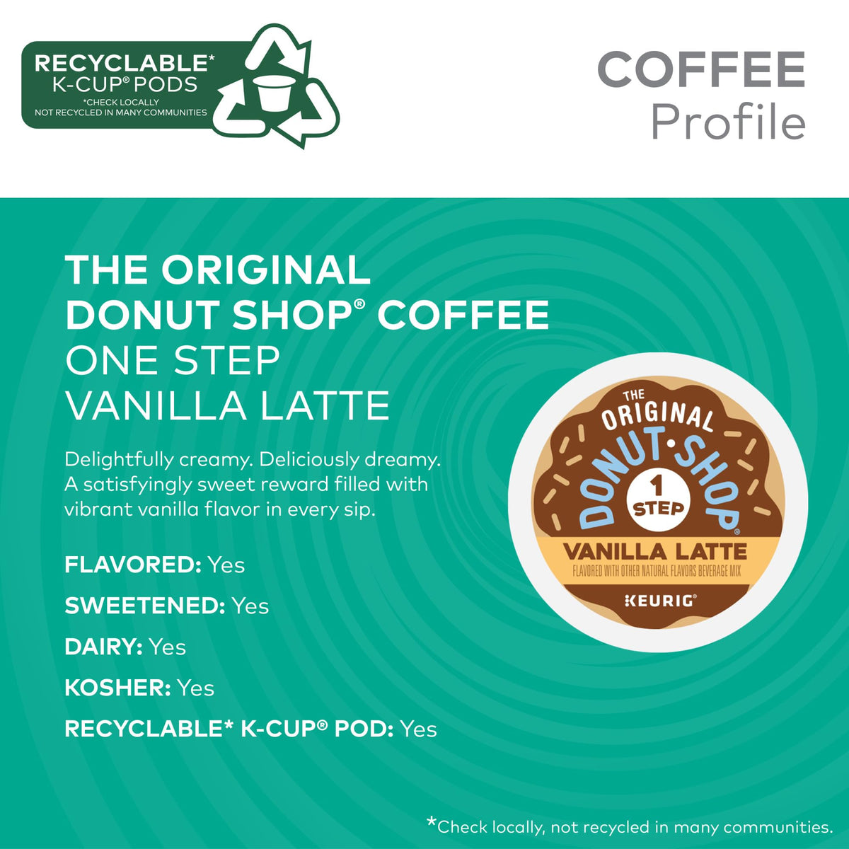 The Original Donut Shop Coffee DIE8177, 20 Count – view 2