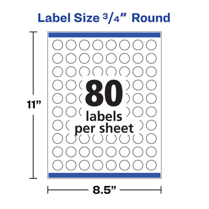 Avery Label 4221, 3/4", 800 Count – view 7