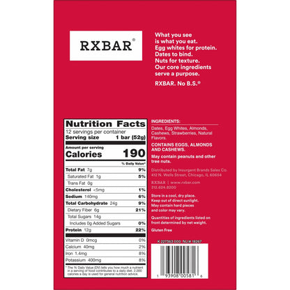 RXBAR Snack Food Bar 0193908005816, 12 Count – view 3