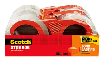 Scotch Adhesive Tapes 3650S-4RD-6GC, 4 Rolls