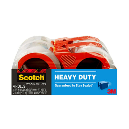 Scotch Adhesive Tapes 3850-4RD-6GC, 4 Rolls