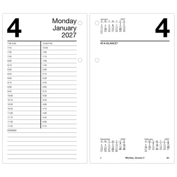 AT-A-GLANCE Calendar E21050, 4.5" x 8"
