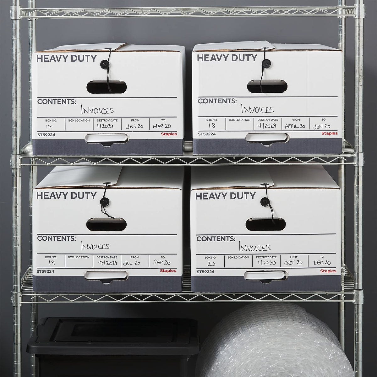 Staples Storage Box 2489104/2489103, Legal, 4 Count – view 8