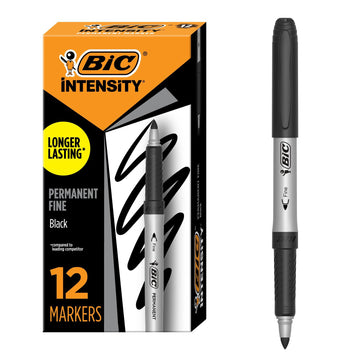 BIC Marking Pen GPM11 BLK, 12 Count