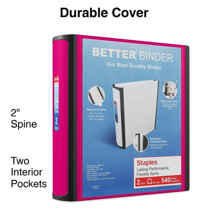 Staples Storage Binder 13570/55876, 2-Inch – view 2