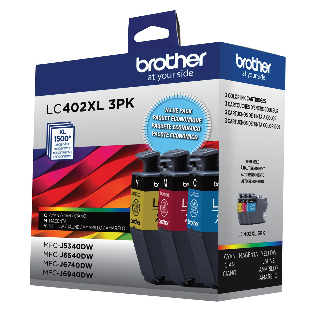 Brother Inkjet Printer Ink LC402XL3PKS, High Yield, 3 Count – view 5