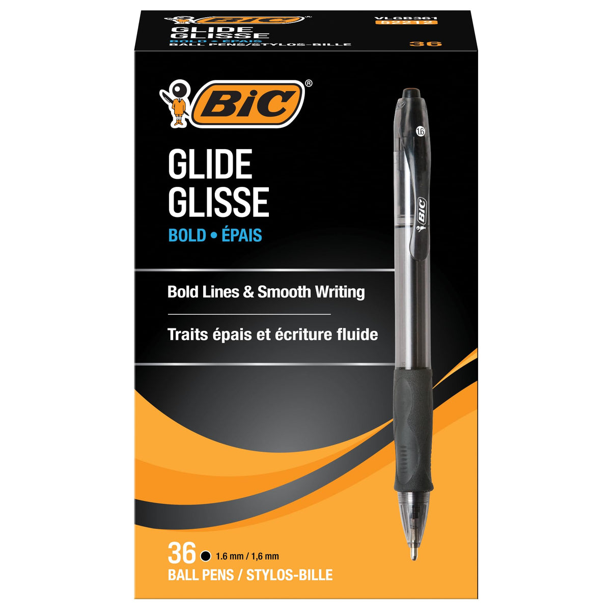 BIC Writing Instrument VLGB361-BLK, 36 Count