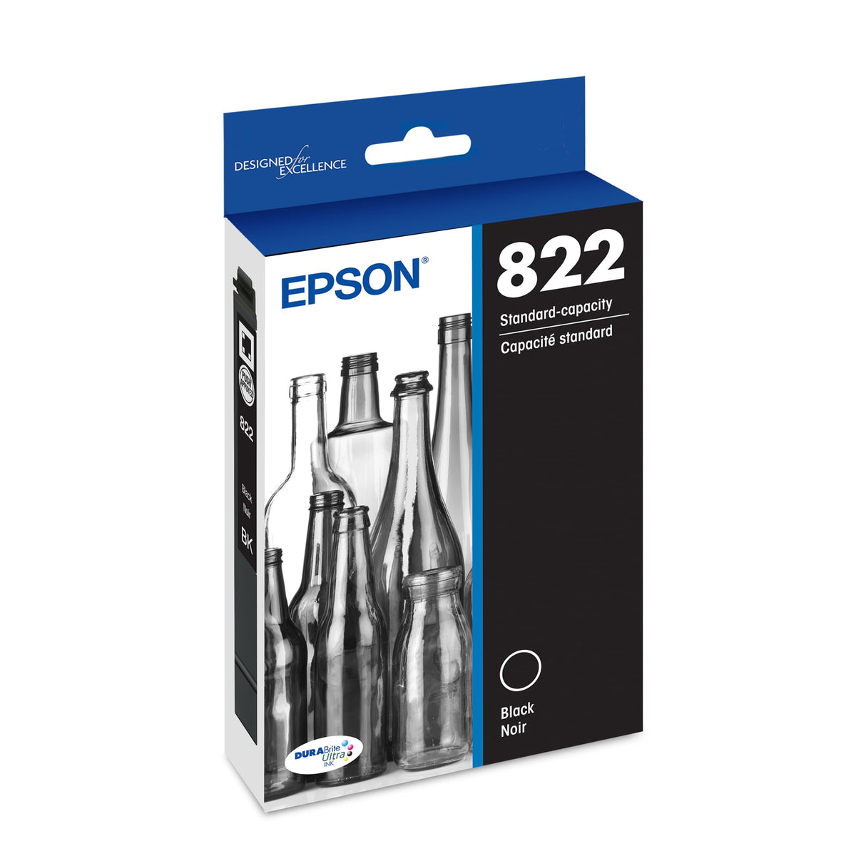 Epson Inkjet Printer Ink T822120-S, Standard Yield