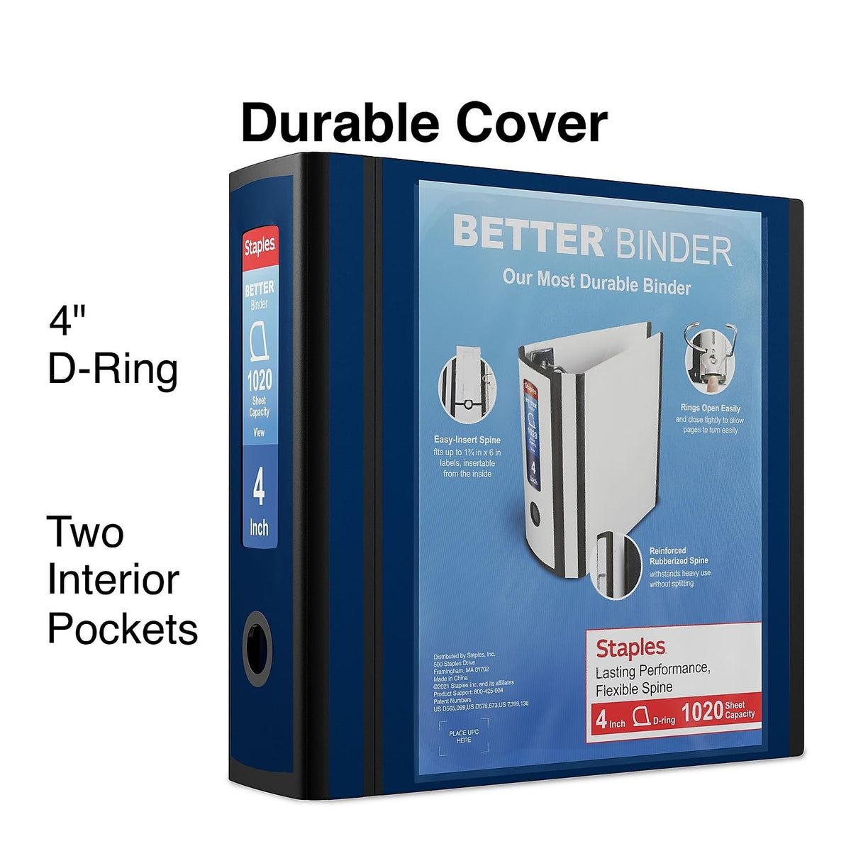 Staples Storage Binder ST55816-CC, 4-Inch – view 2