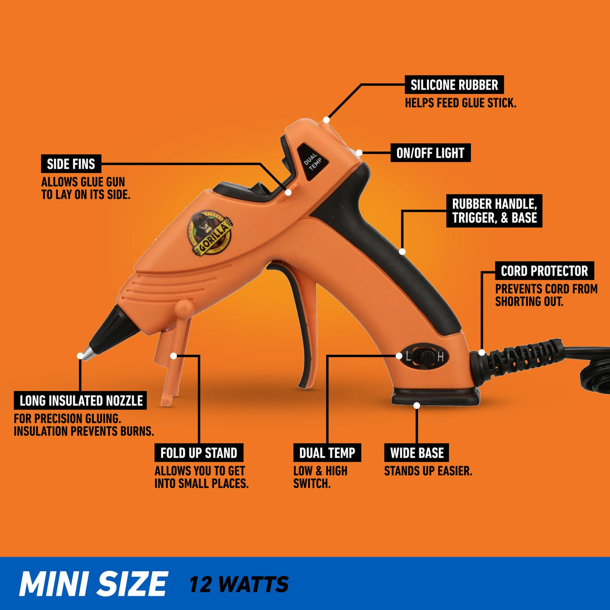 GORILLA Hot Glue Gun 8401508, Mini Gun – view 3