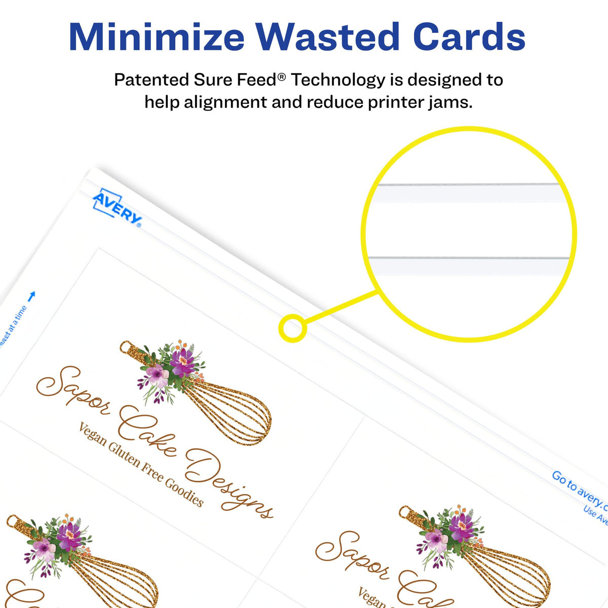 Avery Card Stock 5871, 2" x 3.5" – view 3