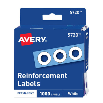 Avery Label 5720, 0.25 inch, 1000 Count
