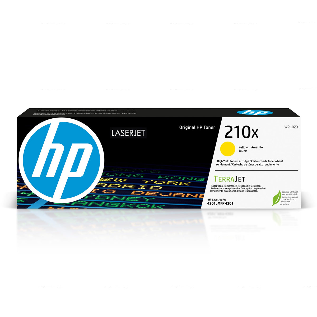 HP Laser Printer Toner W2102X, 14.33 x 3.62 x 4.76