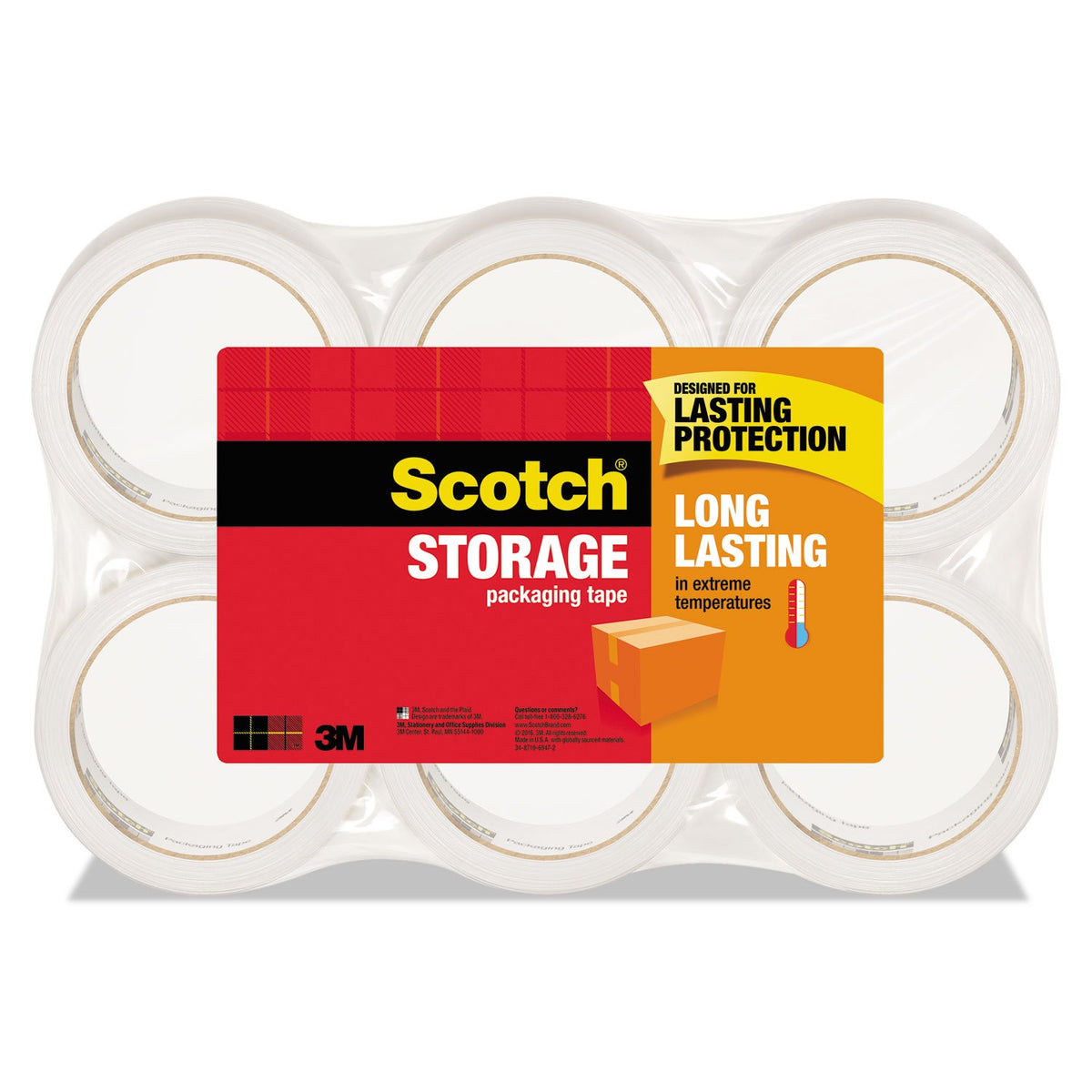 Scotch Adhesive Tapes 3650-6, 6 Rolls
