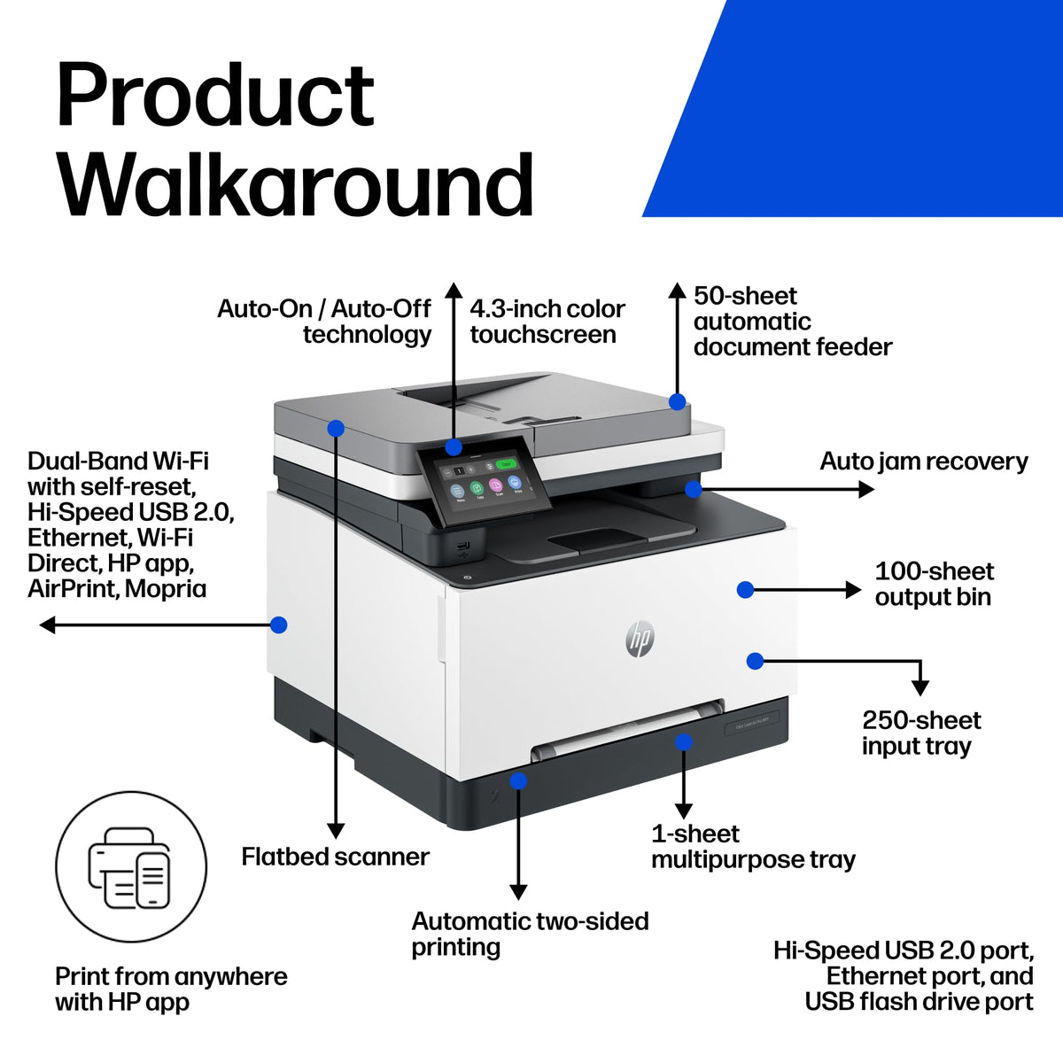 HP Printer 499Q3F#BGJ, standard – view 3