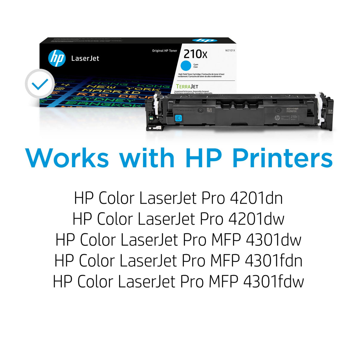 HP Laser Printer Toner W2101X, 14.33 x 3.62 x 4.76 – view 2