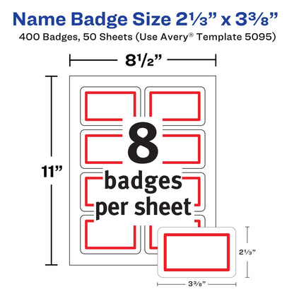 Avery Label 5095, 2-1/3" x 3-3/8" – view 3