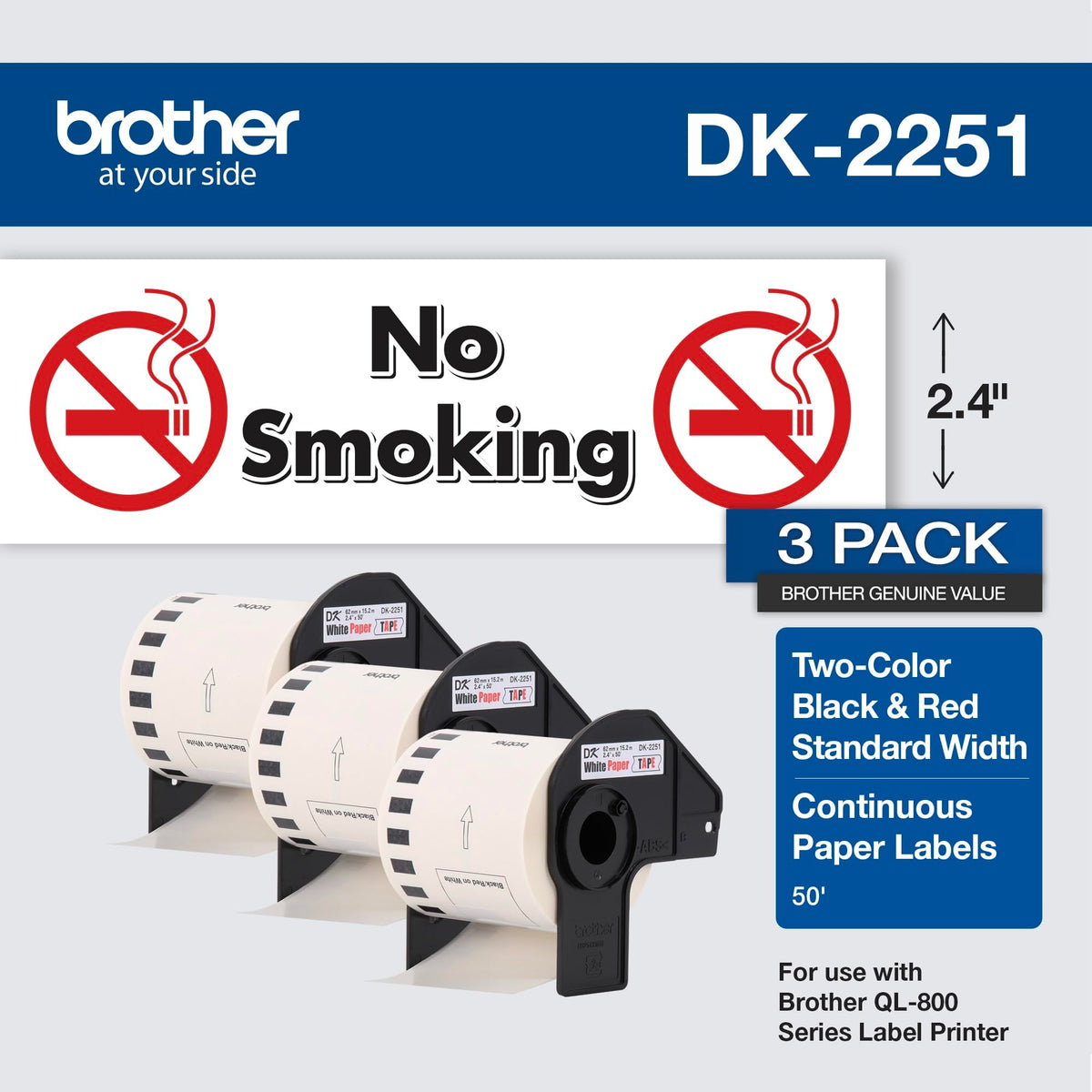 Brother Label DK22513PK, 3 Rolls – view 2