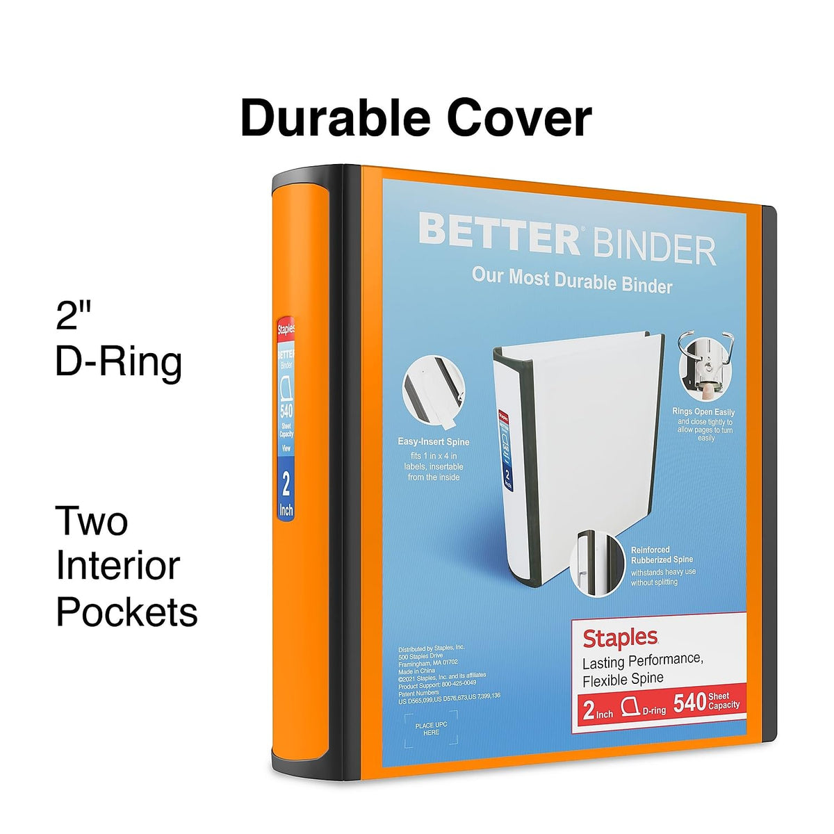 Staples Storage Binder ST55874-CCVS, 2-Inch – view 2