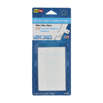Redi-Tag Binder Divider 31000, 104 Tabs
