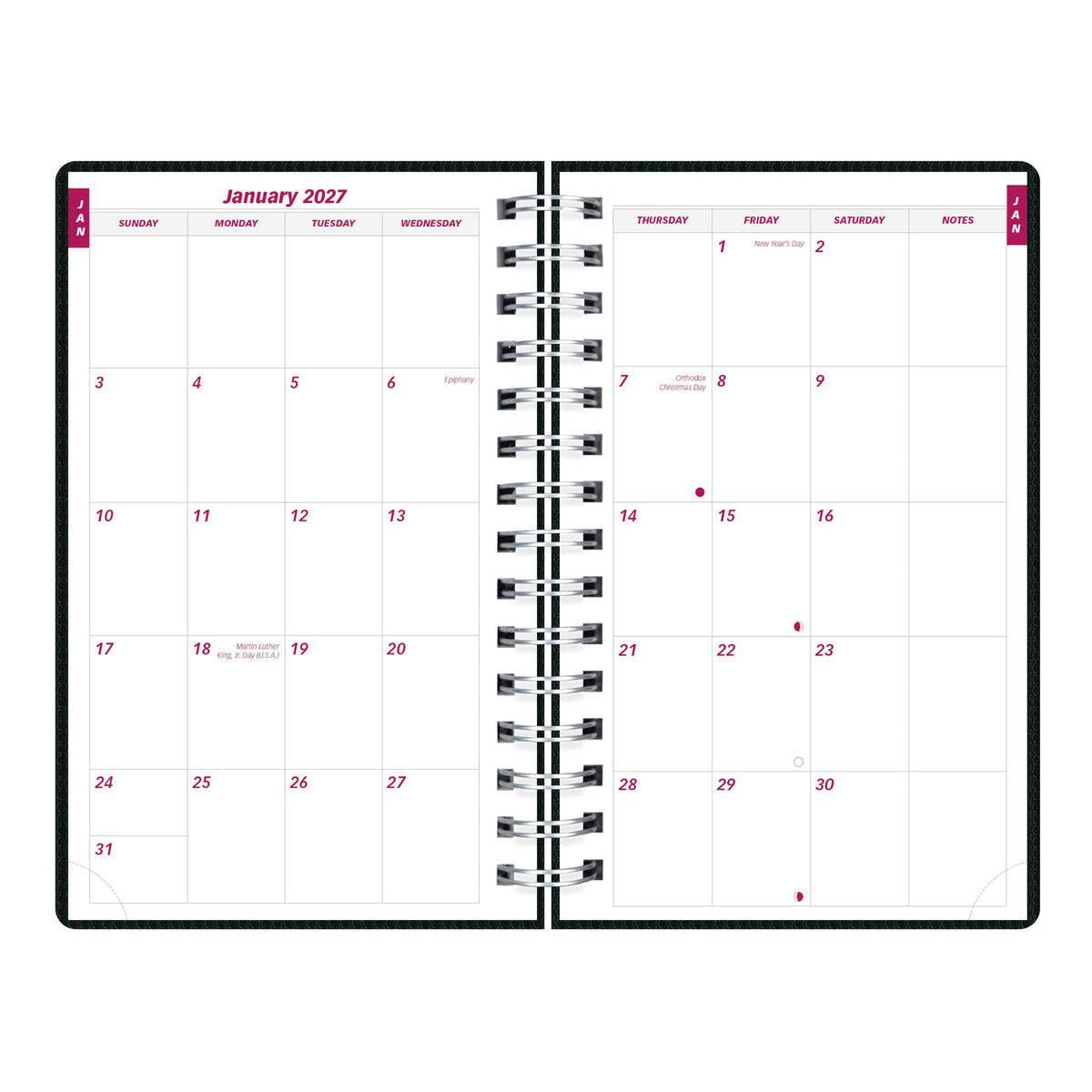 Brownline Planner CB634V.BLK-27, 8" x 5" – view 4