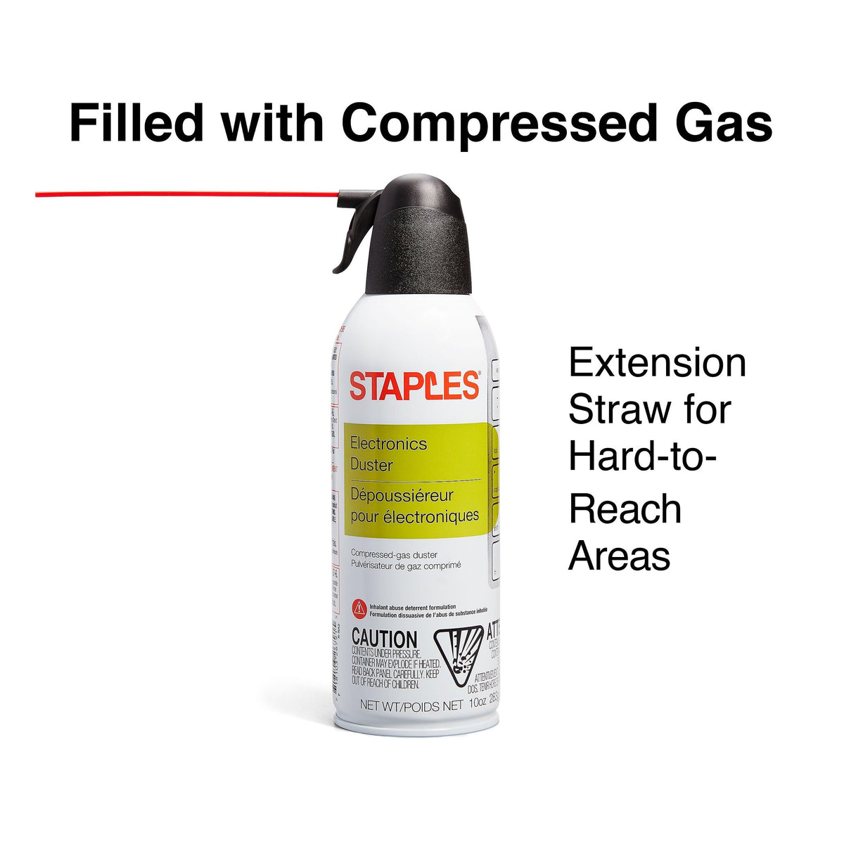 Staples Canned Air SPL10EN-4, 4 Count – view 7