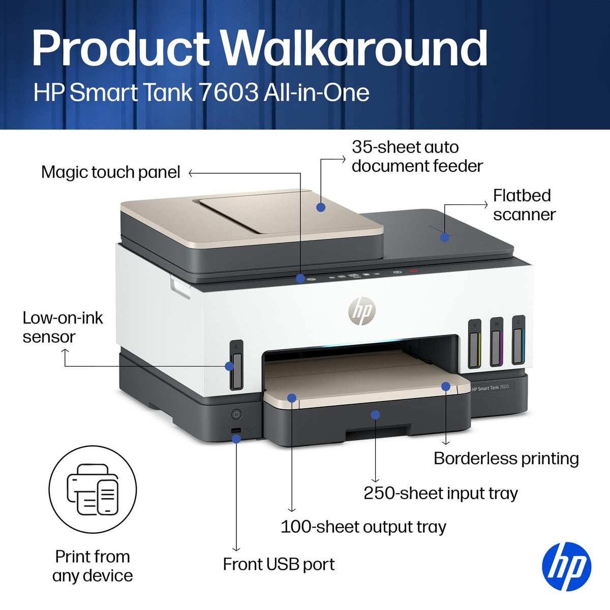 HP Printer 9B5D1A#B1H, one size – view 4