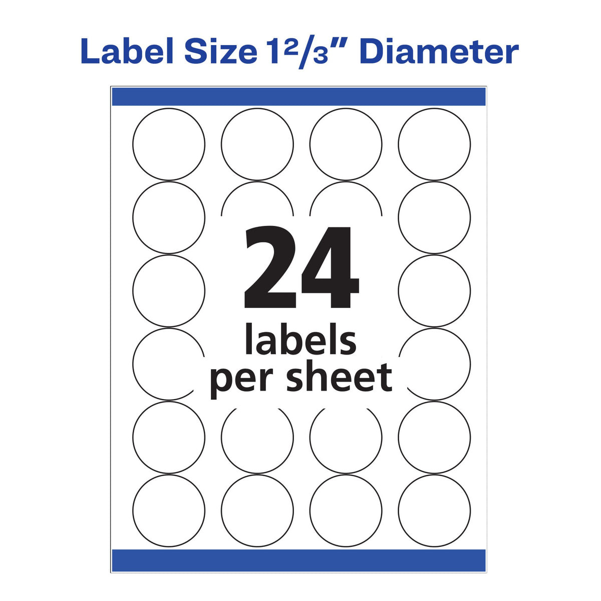 Avery Label 5293, 1 2/3" diameter, 600 Count – view 7