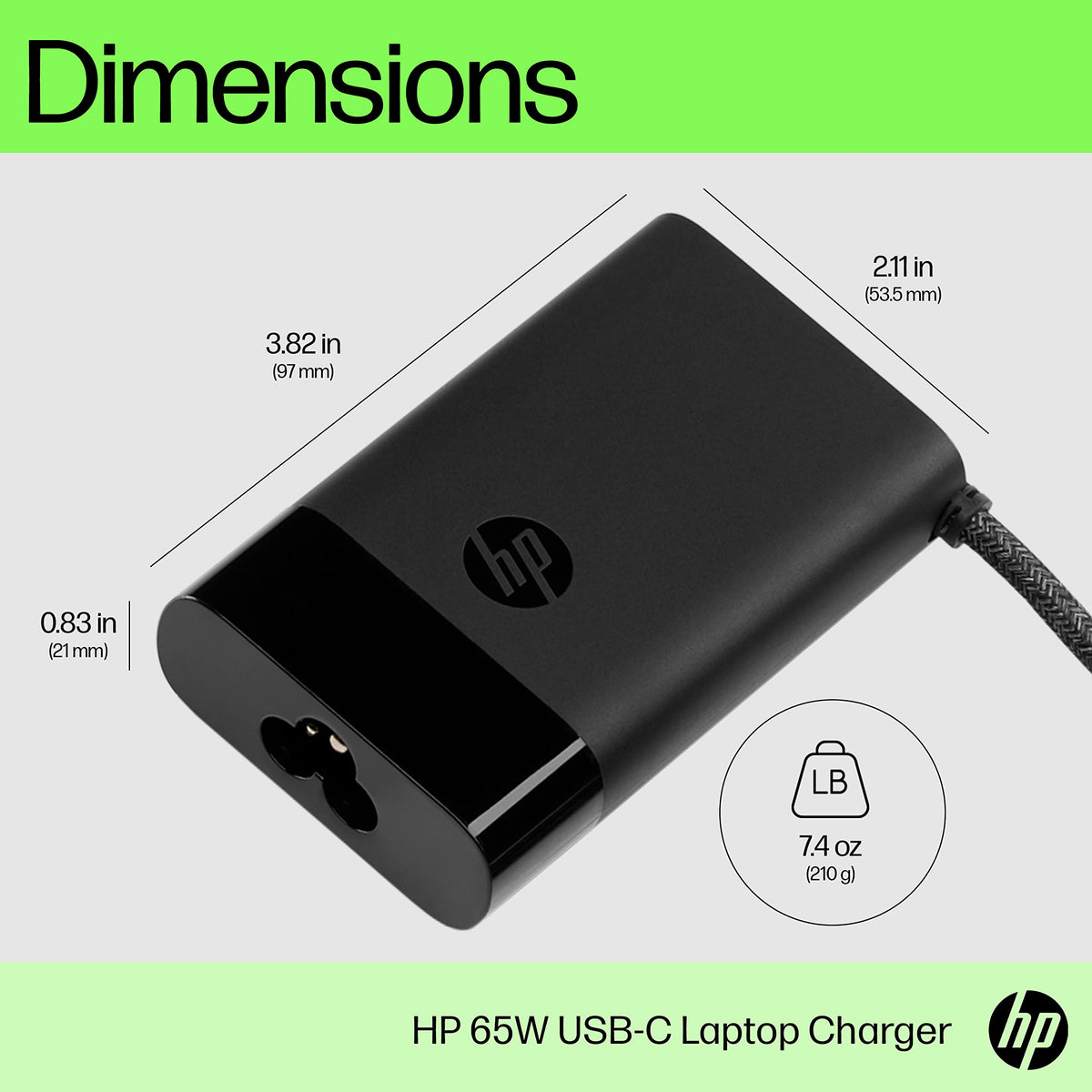 HP Charging Adapter 671R2AA#ABA – view 3
