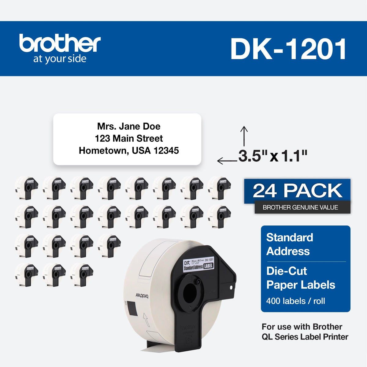 Brother Label DK120124PK, 24 Rolls – view 2