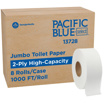 Georgia-Pacific Toilet Paper 13728, 1000 ft (Pack of 8)