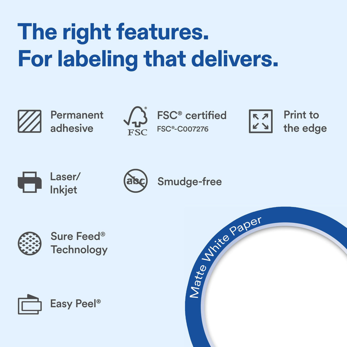 Avery Label 94513-WMP100, 3" Diameter, 600 Count – view 2