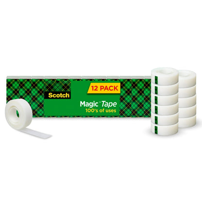 Scotch Adhesive Tapes MMM810K12, 12 Rolls