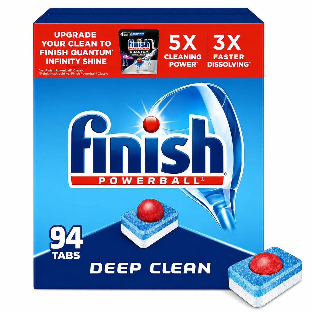Finish Dishwasher Detergent Finish1231, 94 Count