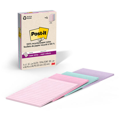 Post-it Self Stick Note 4621R-4SSNRP, 4" x 6"