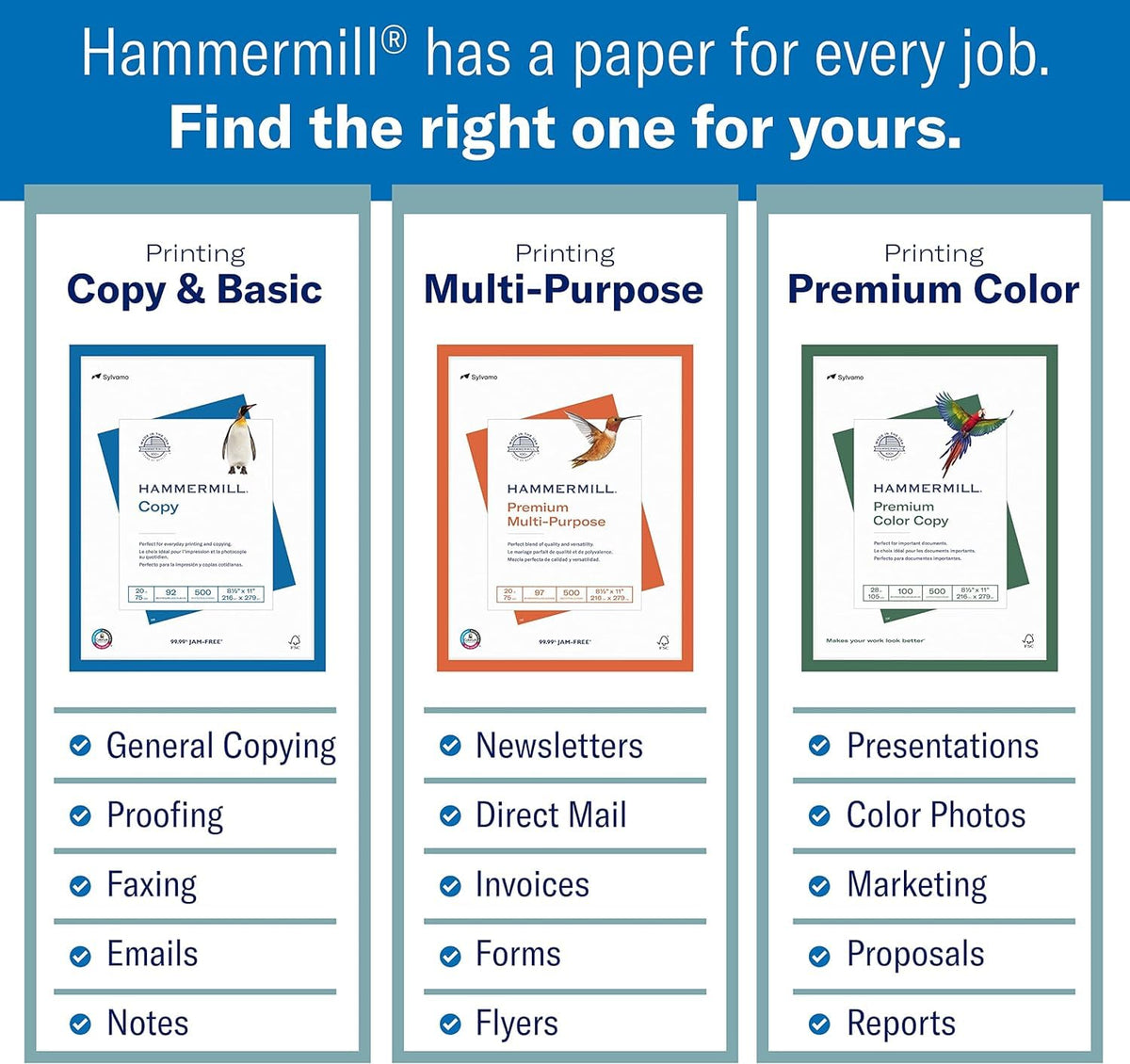 Hammermill Print Copy Paper 103119C, 10 Ream | 5000 Sheets – view 5