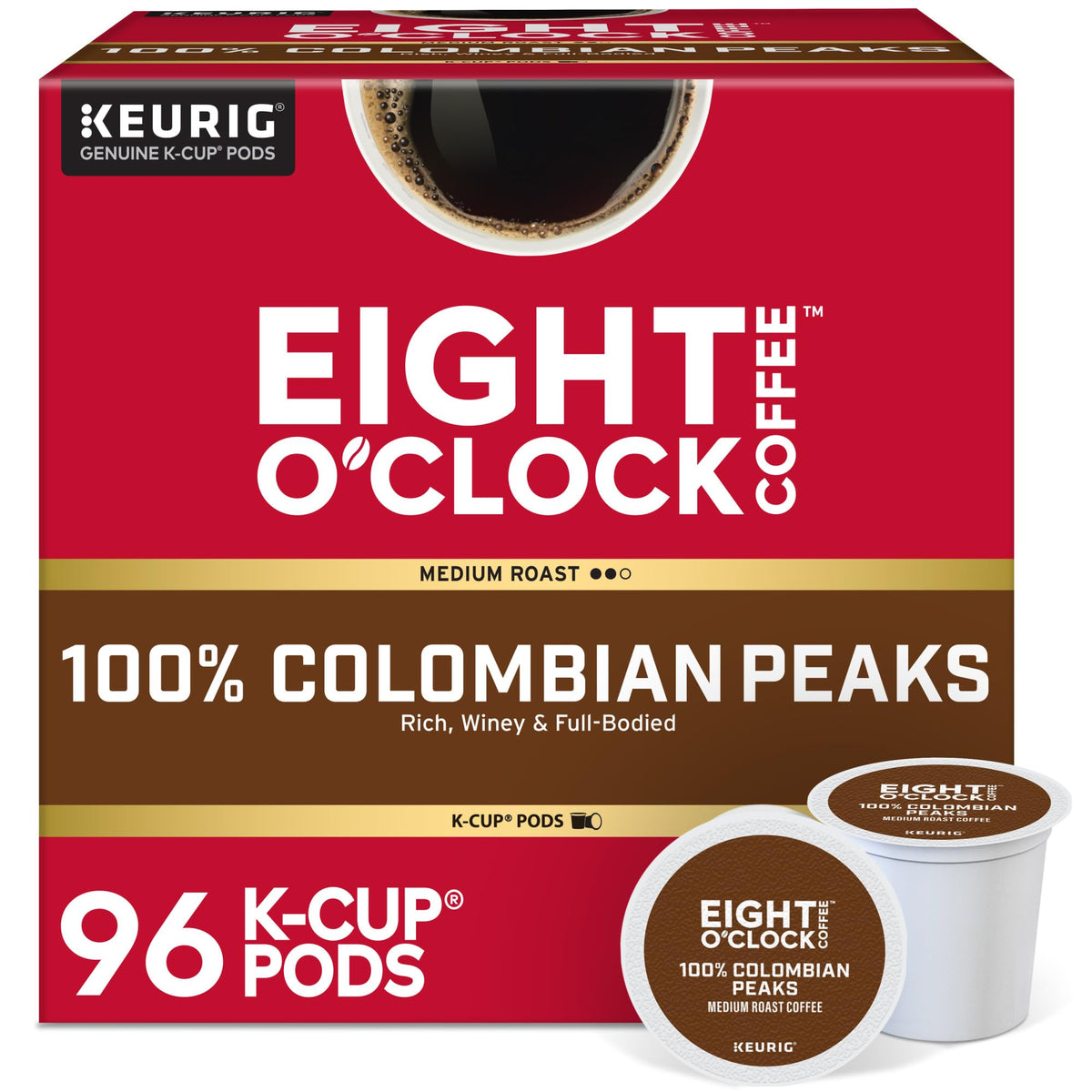 Eight O'Clock Coffee 6812, 24 Count (Pack of 4), 96 Count