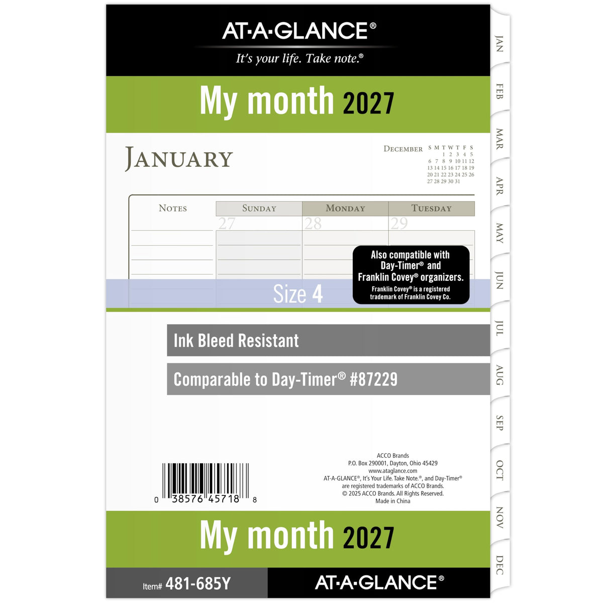 AT-A-GLANCE Planner 481-685Y, Size 4 Desk